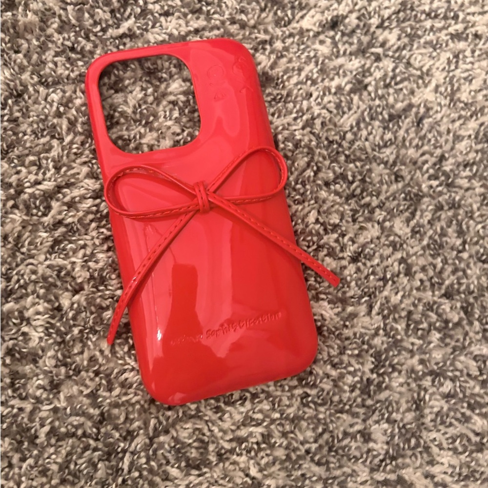 Red Bow Phone Case I phone 15 Pro